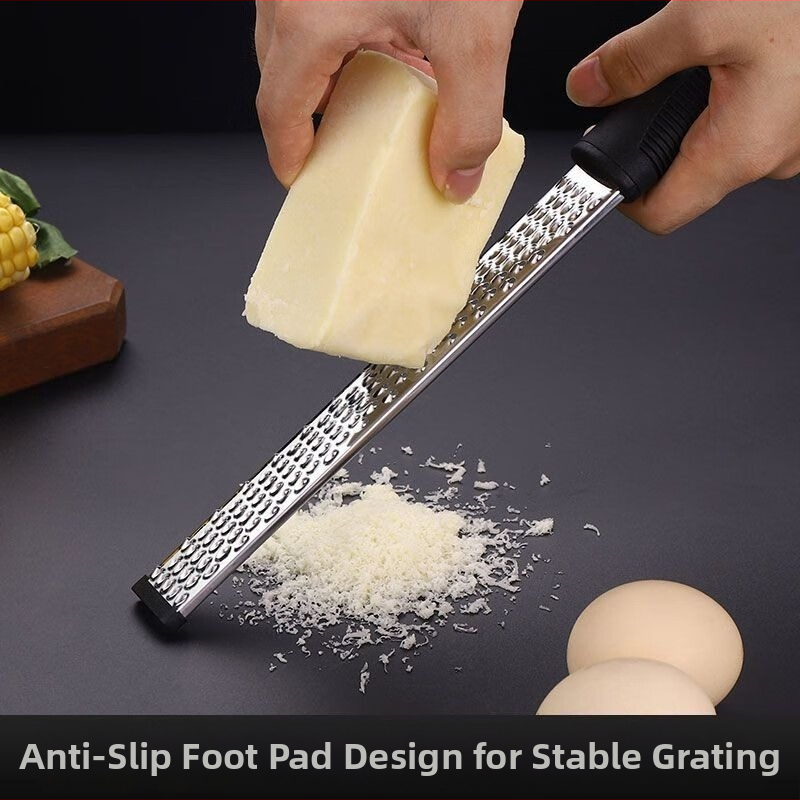 Неръждаема стомана – мултифункционално ренде за плодове и сирене с обелвач за лимон