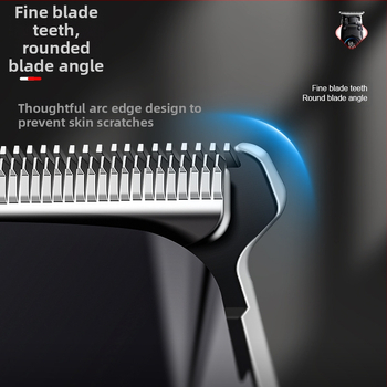 Plaukų kirpimo mašinėlė, įkraunama, su šepetėlių varikliu, nerūdijančio plieno ašmenimis, įmontuota baterija 1200–2000 mAh, veikimo laikas 1–3 valandos