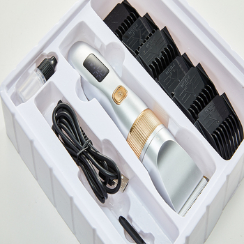 Namų naudojimo elektrinis plaukų kirpimo aparatas Mai-21, įkraunamas, atsparus vandeniui, keramikiniai ir titano lydinio ašmenys, plaunamas vandeniu, 37-110 V.