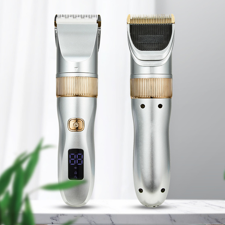 Namų naudojimo elektrinis plaukų kirpimo aparatas Mai-21, įkraunamas, atsparus vandeniui, keramikiniai ir titano lydinio ašmenys, plaunamas vandeniu, 37-110 V.