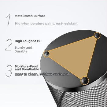 Κάδος απορριμμάτων από σίδηρο σε σχήμα βαρελιού, χωρίς καπάκι, χωρητικότητας 12 L ή περισσότερο, με μεταλλικό πλέγμα, για οικιακή χρήση