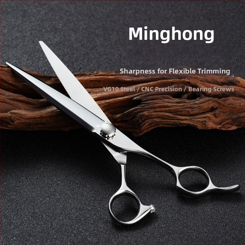 Kirpimo žirklės iš VG10 plieno, plokščias pjūvis, bendras ilgis 19,5 cm, svoris 60 g