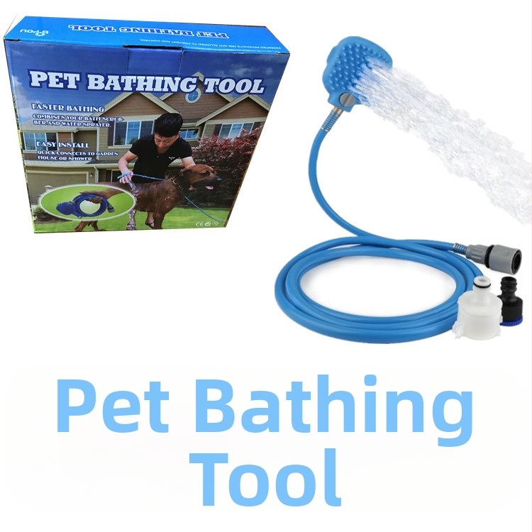 Σετ βούρτσας μπάνιου για κατοικίδια και γαντάκια μασάζ για σκύλους – Σιλικόνη, μεταλλικά εξαρτήματα και ABS, 48 τεμάχια