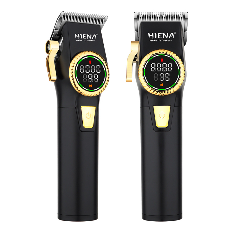 Profesionalus įkraunamas plaukų kirpimo prietaisas su brushless motoru, nerūdijančio plieno peilių galvutė, įmontuota 1200–2000 mAh baterija, veikimo laikas 1–3 valandos