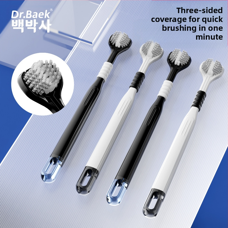 Trijų šonų dantų šepetėlis su dantenų apsauga ir minkštais šereliais | Banner/Benoy prekės ženklas | Rankinė dantų šepetėlis