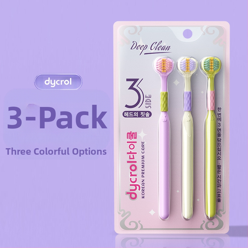 Trijų šonų dantų šepetėlis su dantenų apsauga ir minkštais šereliais | Banner/Benoy prekės ženklas | Rankinė dantų šepetėlis