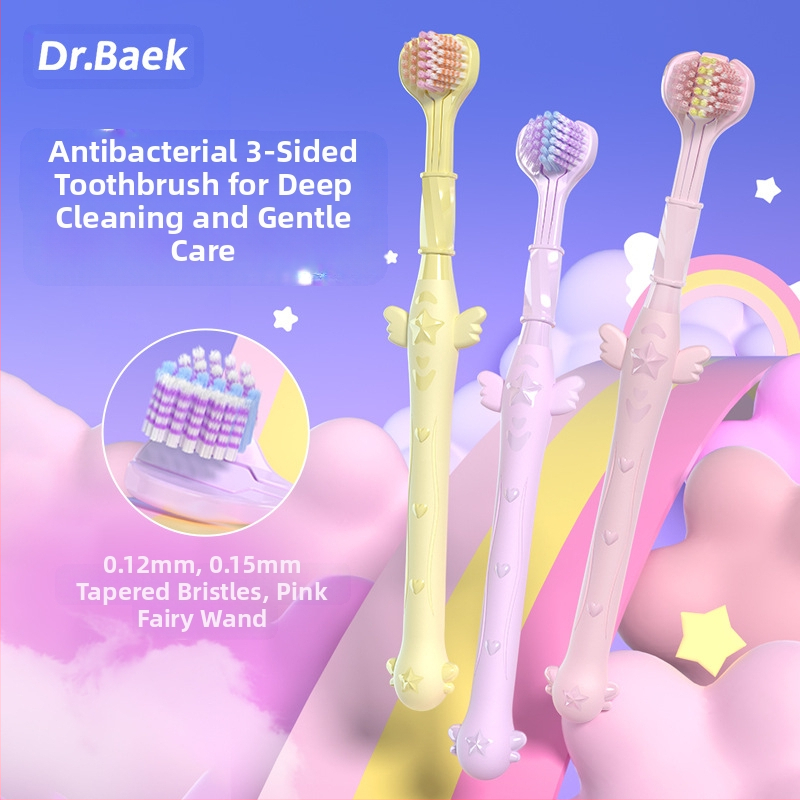 Trijų šonų dantų šepetėlis su dantenų apsauga ir minkštais šereliais | Banner/Benoy prekės ženklas | Rankinė dantų šepetėlis