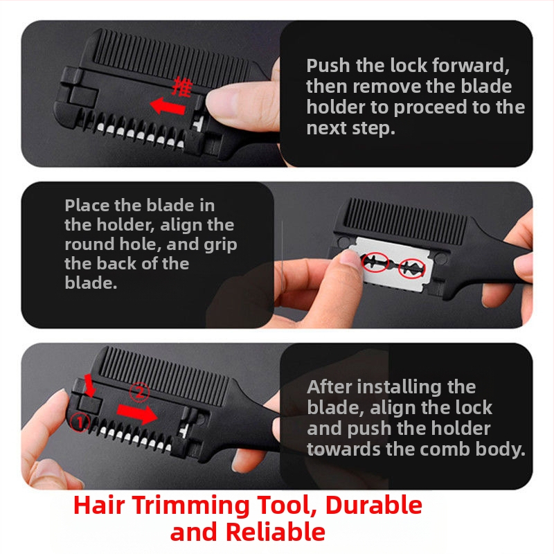 Разреждащ гребен за коса за домашно подстригване, старомоден стил, обем на разреждане 1560 см³
