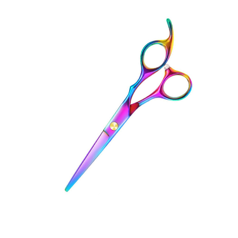 Фризьорски ножици от неръждаема стомана • Фино полирана повърхност • Глава с права форма • Ръкохватка от неръждаема стомана • Стандартно острие