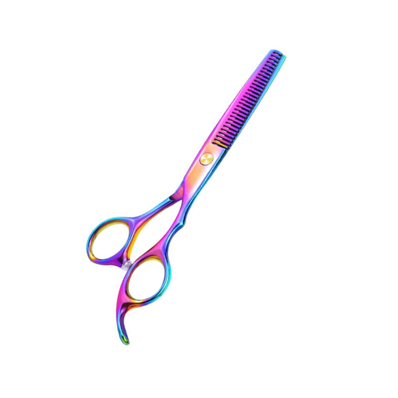 Фризьорски ножици от неръждаема стомана • Фино полирана повърхност • Глава с права форма • Ръкохватка от неръждаема стомана • Стандартно острие