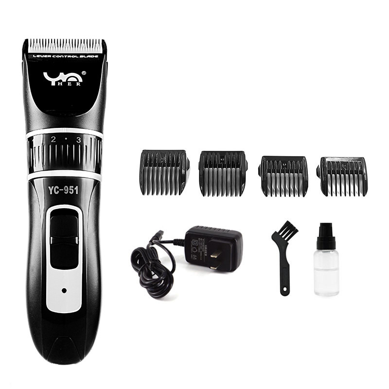 Vyrų elektrinis plaukų kirpimo įrankis su keramikiniu ašmeniu, dviguba maitinimo šaltinis, daugiafunkcinis galvos skutimo įrankis