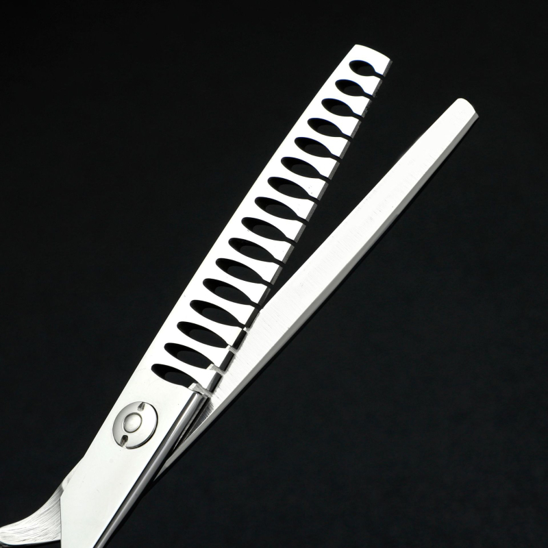 Ming You plokščios kirpimo žirklės, 30 dantų, plonėjimas 25–30, profesionalūs įrankiai plaukų kirpimui
