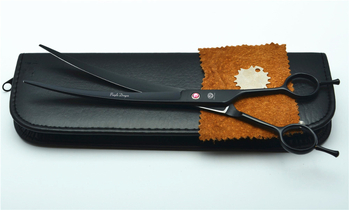 Purple Dragon ножици за подстригване на домашни любимци, дизайн с двойна опашка, неръждаема стомана, прав връх