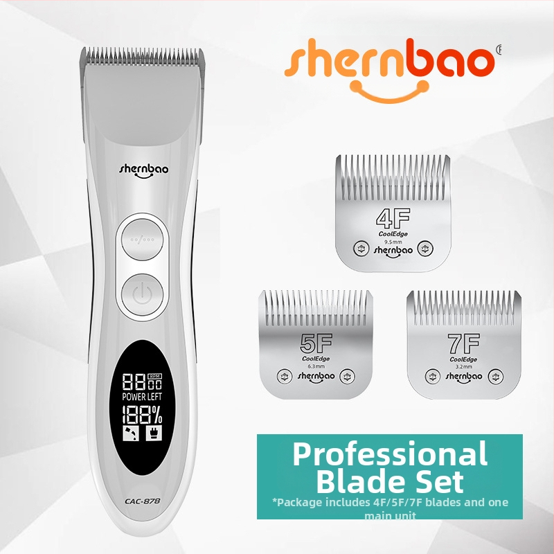 Shenbao 878 Безжичен електрически подстригвач за грижа за кучета