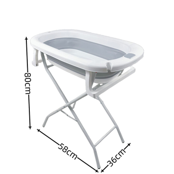 Сгъваема вана за домашни любимци за кучета с железна рамка и дренажна тръба