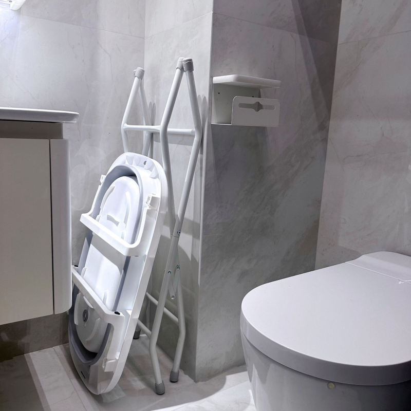 Сгъваема вана за домашни любимци за кучета с железна рамка и дренажна тръба