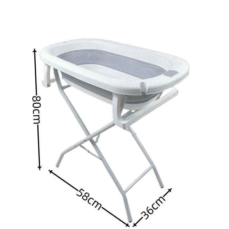 Сгъваема вана за домашни любимци за кучета с железна рамка и дренажна тръба