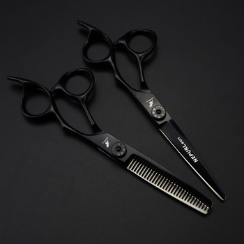 Фризьорски ножици NEPURLSON/napson, Chrome Vanadium стомана, право острие, фино полирани, за красота