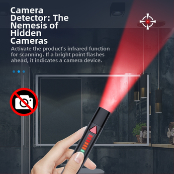 S68 ασύρματος ανιχνευτής σημάτων – στυλό-ανιχνευτής για κάμερες, ζώνη συχνοτήτων 1–8000, εύρος ανίχνευσης 0.1–10, διαστάσεις 120×18×18 mm