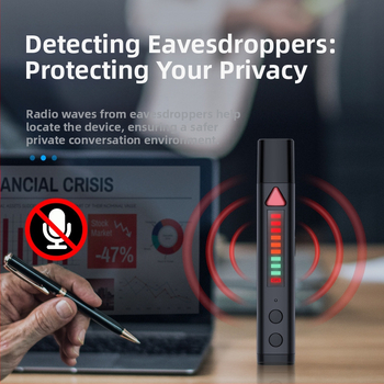 S68 ασύρματος ανιχνευτής σημάτων – στυλό-ανιχνευτής για κάμερες, ζώνη συχνοτήτων 1–8000, εύρος ανίχνευσης 0.1–10, διαστάσεις 120×18×18 mm