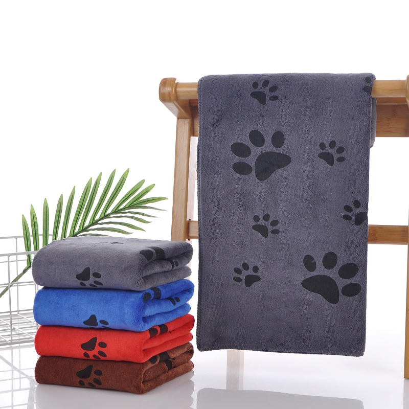 Kačių ir šunų sugeriamas vonios rankšluostis, 80% poliesteris, 20% poliamidas, 32S siūlai, siuvinėjimas ir atspaudas, dviejų lygių pūkų tekstūra, 140–170 g, Rankšluostis/veido rankšluostis