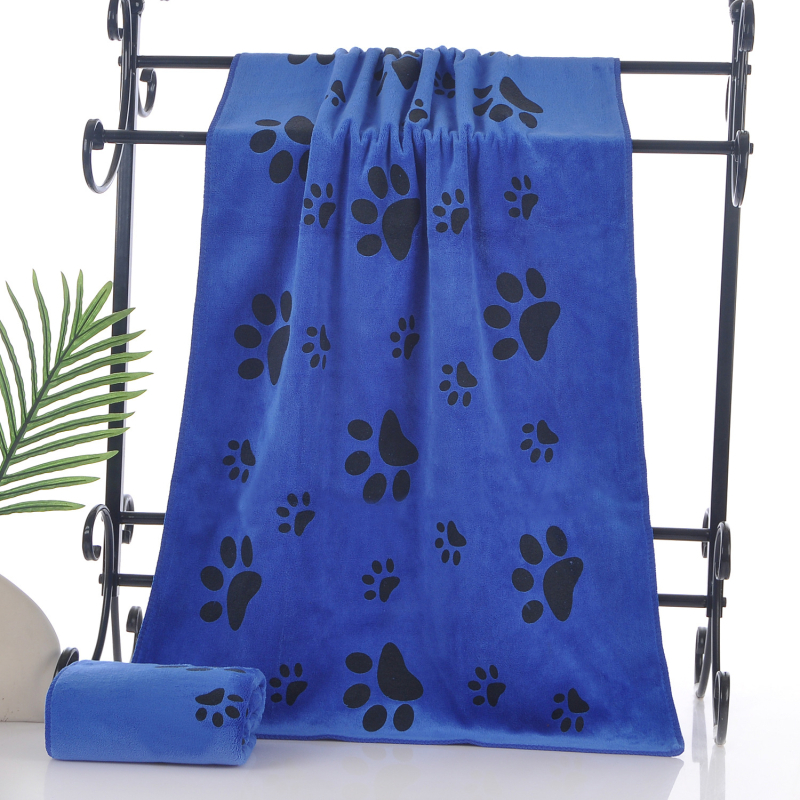 Kačių ir šunų sugeriamas vonios rankšluostis, 80% poliesteris, 20% poliamidas, 32S siūlai, siuvinėjimas ir atspaudas, dviejų lygių pūkų tekstūra, 140–170 g, Rankšluostis/veido rankšluostis