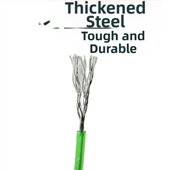 Užrakinamas žvejybos karabinas su sustiprintu plieno vielos lynu didelėms žuvims