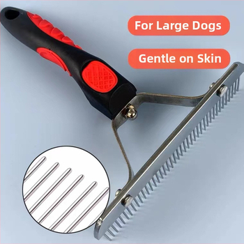Гребен за подстригване на кучета с иглови зъби за премахване на възли, подходящ за бордър колли и златен ретривър, код на продукта R`v`c 566494276092