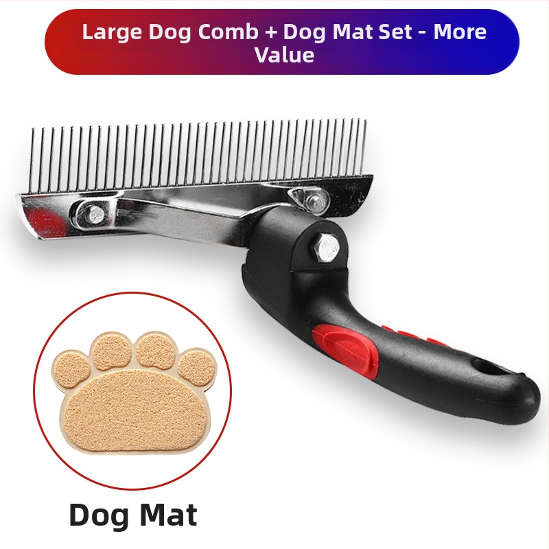 Гребен за подстригване на кучета с иглови зъби за премахване на възли, подходящ за бордър колли и златен ретривър, код на продукта R`v`c 566494276092