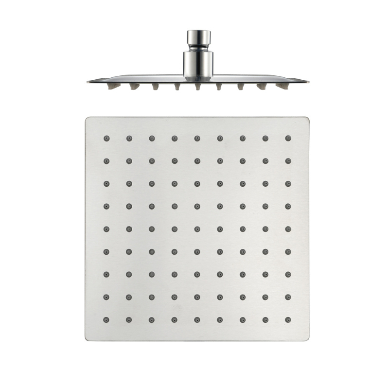 HIDEEP viršutinė dušo galvutė - nerūdijantis plienas, lietaus funkcija, įmontuojama į sieną, modelis HI13258, temperatūra 0–100°C