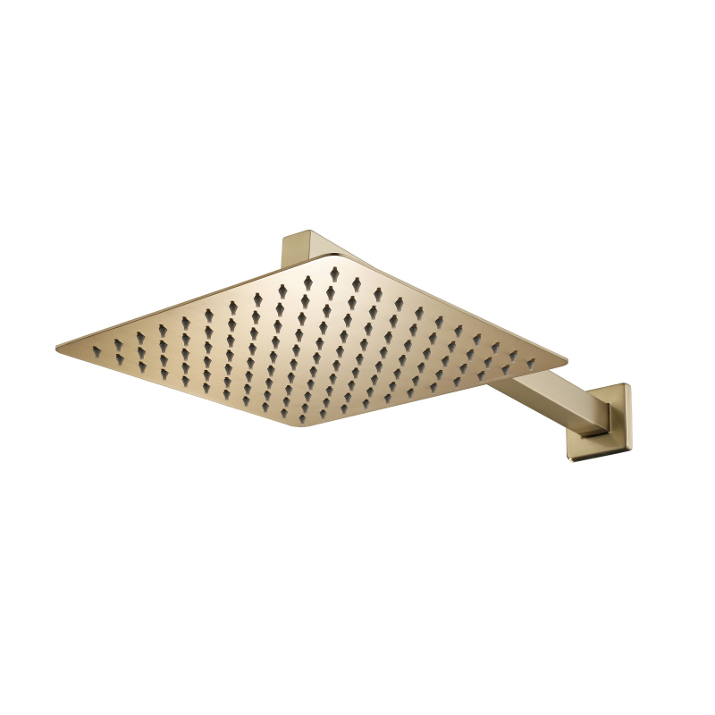 HIDEEP viršutinė dušo galvutė - nerūdijantis plienas, lietaus funkcija, įmontuojama į sieną, modelis HI13258, temperatūra 0–100°C