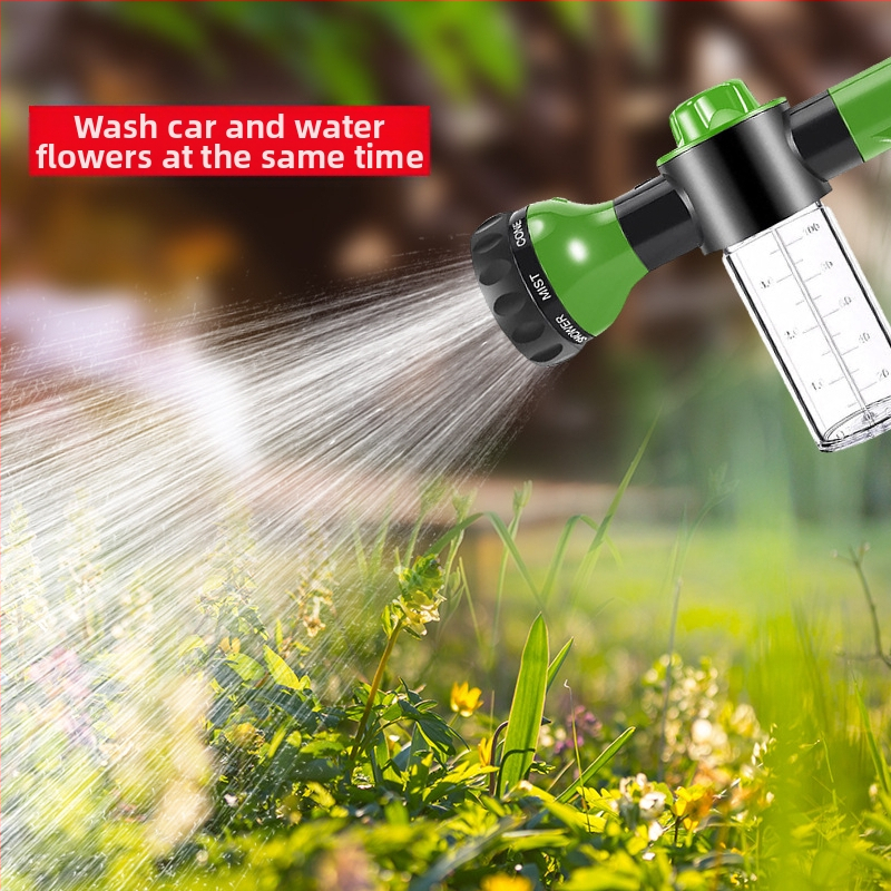 BY-471 Пистолет за миене на автомобили с 8 режима на пръскане, пластмасов корпус, налягане на вода 1, ход на инжекция 10 м