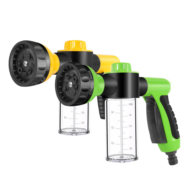 BY-471 Automa mazgāšanas ūdens pistole ar 8 plūsmas režīmiem, plastmasas korpuss, ūdens spiediens 1, injekcijas gājiens 10 m