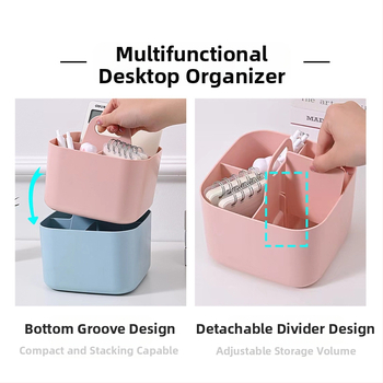 Κουτί αποθήκευσης επιτραπέζιου με διαμερίσματα, HIPS πλαστικό, χωρητικότητα 1L, μοντέλο S8619-S8620, μοντέρνο μινιμαλιστικό στυλ