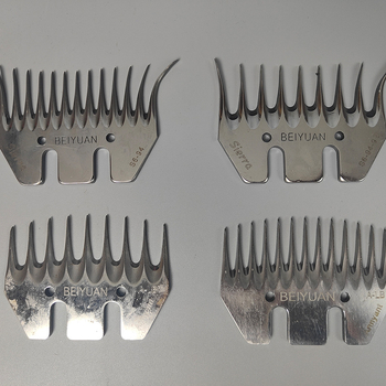 T001 Elektros vilnos žirklės, 9/13 dantų, 110 V, skirtos gyvūnų plaukams