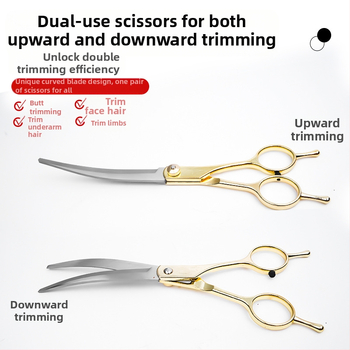 Ψαλίδια περιποίησης σκύλων, ανοξείδωτο ατσάλι + κράμα ψευδάργυρου, κοσμητικές ψαλίδες, Tanizaki, συσκευασία 500 τεμ., κατάλληλα για σκύλους