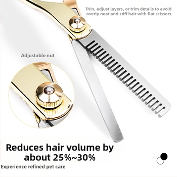 Ψαλίδια περιποίησης σκύλων, ανοξείδωτο ατσάλι + κράμα ψευδάργυρου, κοσμητικές ψαλίδες, Tanizaki, συσκευασία 500 τεμ., κατάλληλα για σκύλους