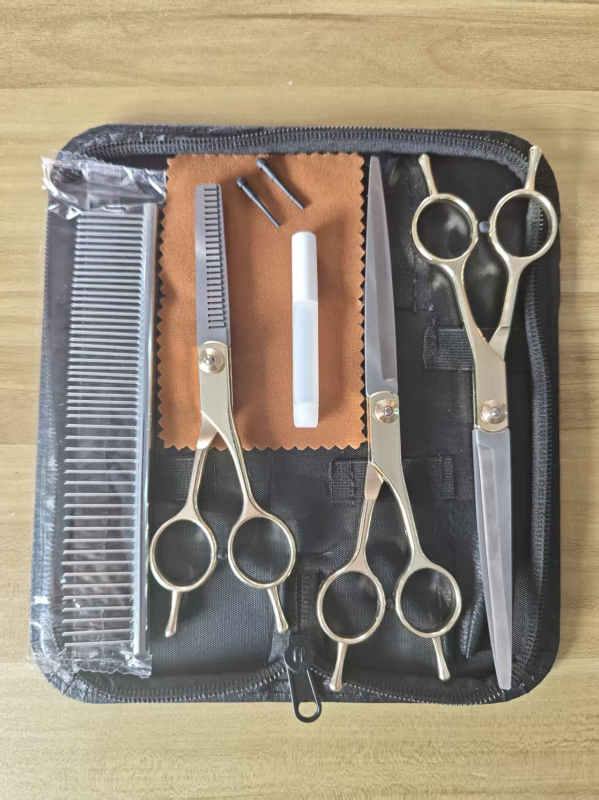 Ψαλίδια περιποίησης σκύλων, ανοξείδωτο ατσάλι + κράμα ψευδάργυρου, κοσμητικές ψαλίδες, Tanizaki, συσκευασία 500 τεμ., κατάλληλα για σκύλους