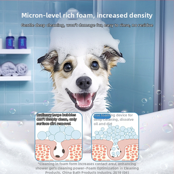 Συσκευή αφρισμού για το μπάνιο σκύλου – αυτόματο αφρισμό, επαναφορτιζόμενη, ABS, μάρκα Ye zi