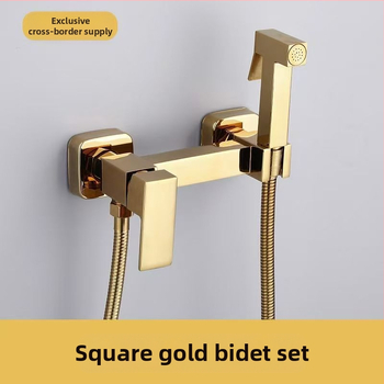 Dušo maišytuvo komplektas, cinko lydinys, sieninis montavimas, kvadratinė forma, modelis SK8357