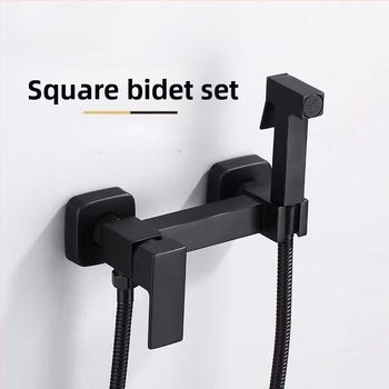 Dušo maišytuvo komplektas, cinko lydinys, sieninis montavimas, kvadratinė forma, modelis SK8357