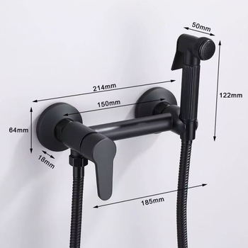 Dušo maišytuvo komplektas, cinko lydinys, sieninis montavimas, kvadratinė forma, modelis SK8357