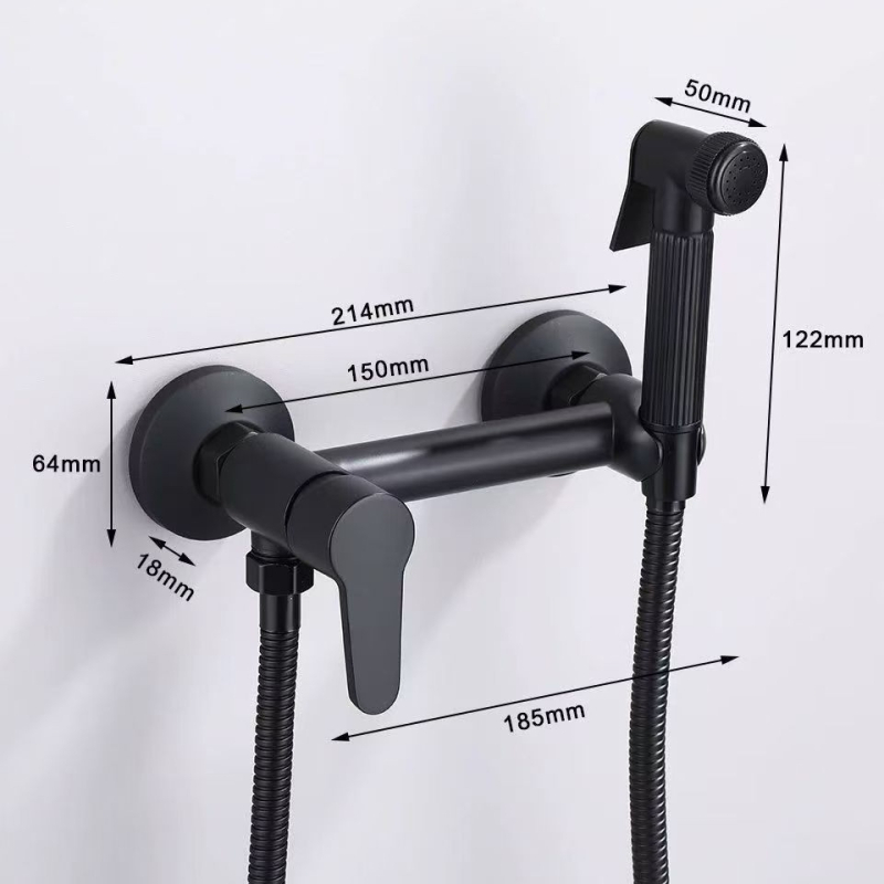 Dušo maišytuvo komplektas, cinko lydinys, sieninis montavimas, kvadratinė forma, modelis SK8357