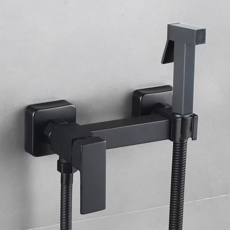 Dušo maišytuvo komplektas, cinko lydinys, sieninis montavimas, kvadratinė forma, modelis SK8357