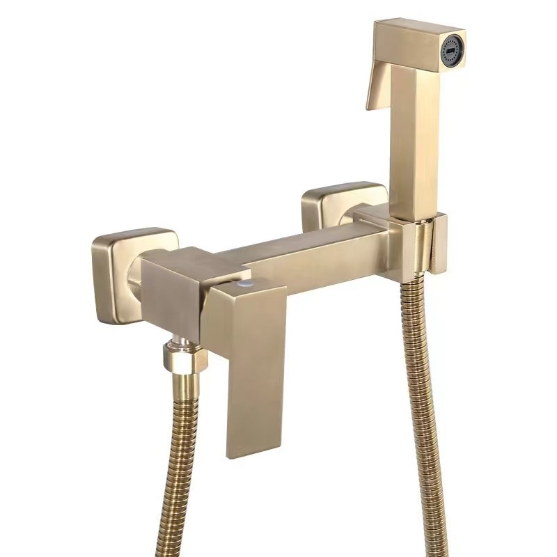 Dušo maišytuvo komplektas, cinko lydinys, sieninis montavimas, kvadratinė forma, modelis SK8357