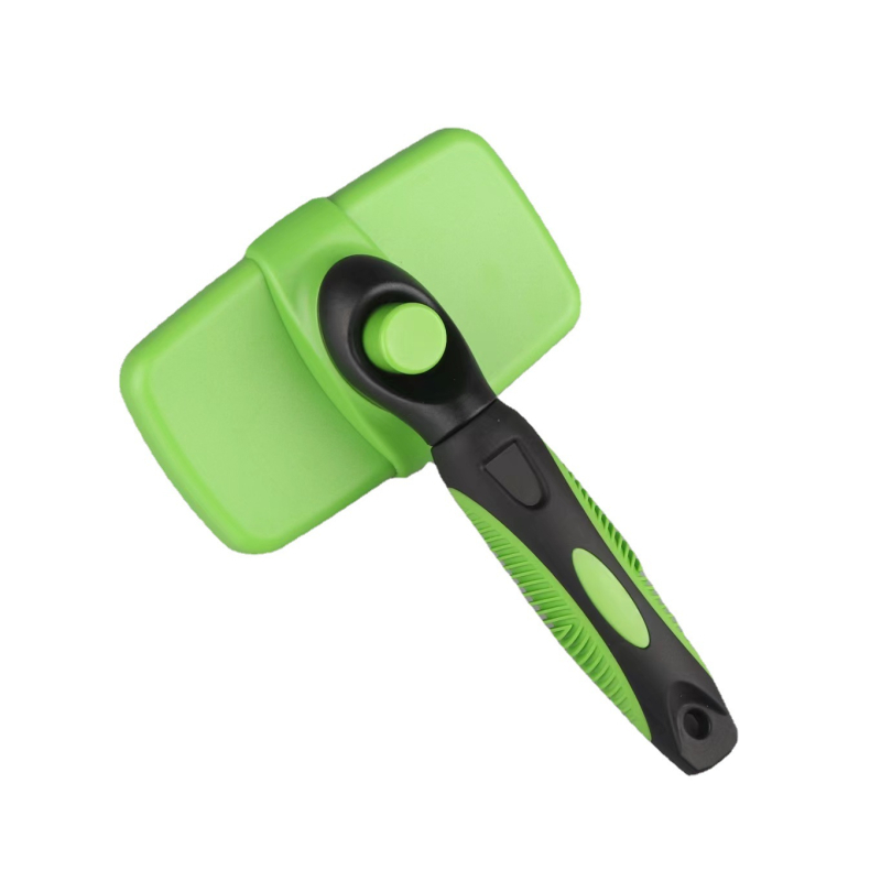 Χτένα κατοικίδιων με βελόνες από ανοξείδωτο χάλυβα, αυτόματη επέκταση και αυτοκαθαριζόμενη, για σκύλους (Υλικό: ανοξείδωτος χάλυβας; Τύπος: χτένα; Αντικείμενο: σκύλοι; Συσκευασία: 100 τεμάχια)