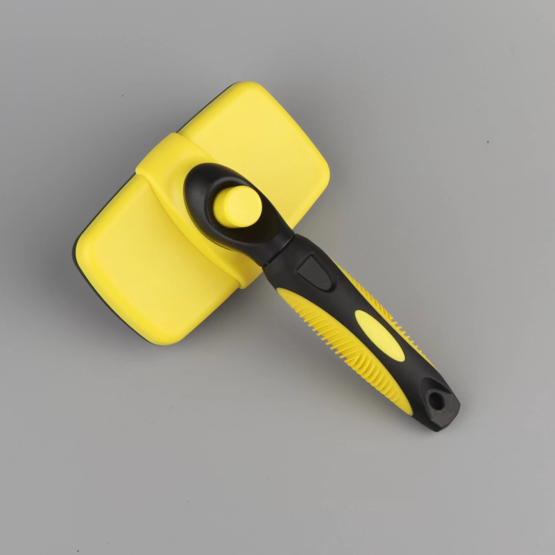 Pieptene pentru animale de companie cu ace din oțel inoxidabil, retractabil automat și auto-curățare, pentru câini (Material: oțel inoxidabil; Tip: pieptene; Obiect: câini; Ambalaj: 100 buc.)