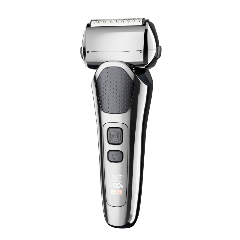 Električni brijač s recipročnom glavom od 3 oštrice, ugrađena baterija 500-800 mAh, trajanje baterije do 120 minuta, digitalni LED zaslon, cijelo kućište se može oprati