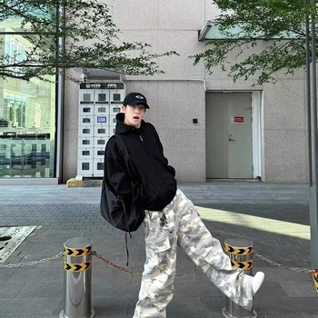 Дамски ежедневни широки панталони с широк крак, средна талия, памучно-полиестерна смес с микроеластичност, лято 2024