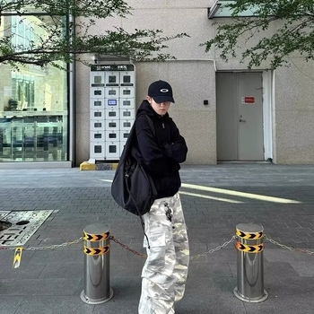 Дамски ежедневни широки панталони с широк крак, средна талия, памучно-полиестерна смес с микроеластичност, лято 2024